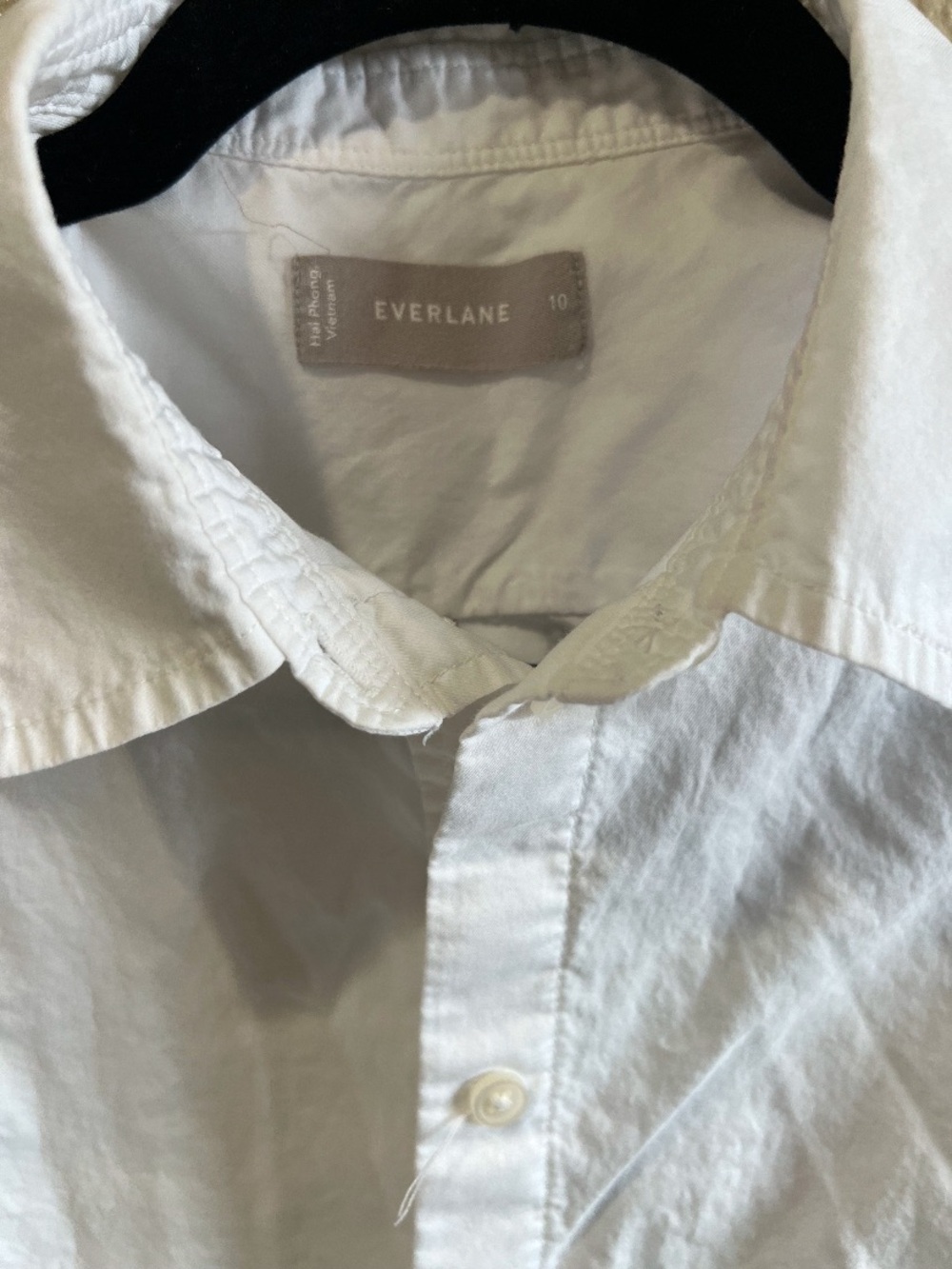 THE MUST-HAVE SHIRT IN SILKY COTTON size 10 button up modest career - Picture 2 of 6
